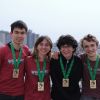Gold ging an (v.l.n.r.): Nayin Bao, Leora Schwengeler, Raphael Burgener, Nico Amstutz